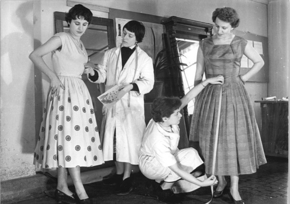 Dress workshop in Dresden, March 1956.