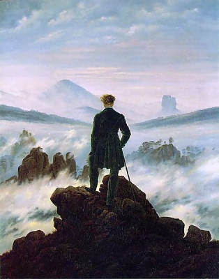 Der Wanderer über dem Nebelmeer by Caspar David Friedrich. Der Wanderer über dem Nebelmeer by Caspar David Friedrich.