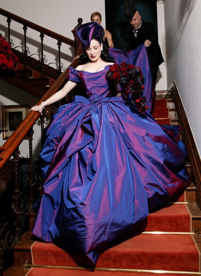 Dita Von Teese in Vivenne Westwood.