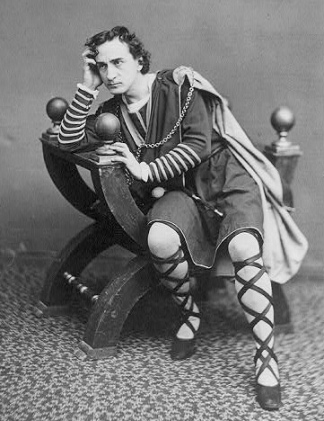 Edwin Booth as Hamlet.