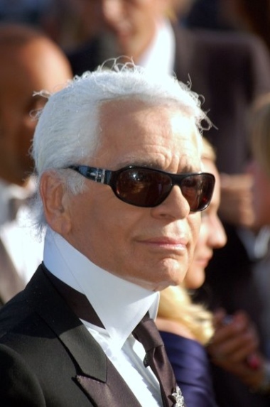 karl lagerfeld. Karl Lagerfeld at Cannes.