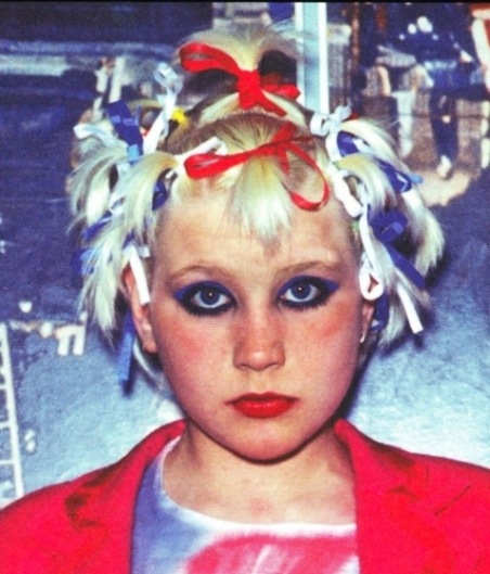 Girl with a punk hairstyle circa 1976 Photographer unknown