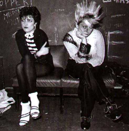 Siouxsie Sioux (left) and Jordan.