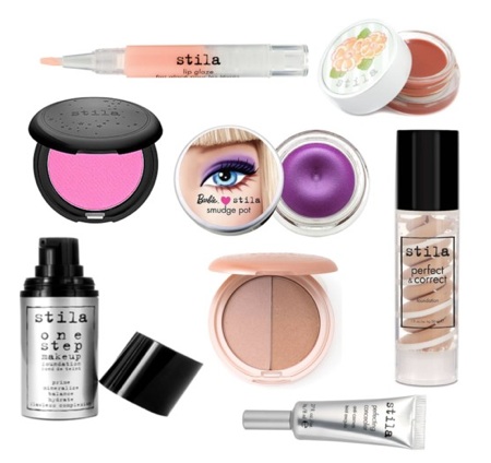 A Stila Cosmetics collage. A Stila Cosmetics collage.