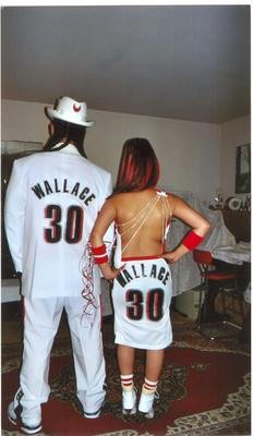 Two ghetto prom outfits.