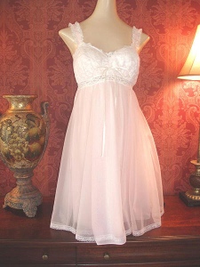 A babydoll dress on a mannequin.