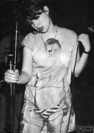 Kathleen Hanna, of Bikini Kill.