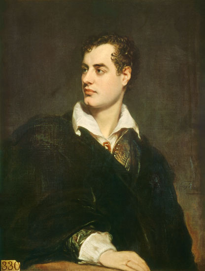 Lord Byron, romantic poet, 