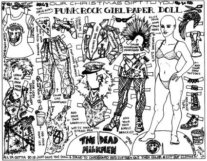 punk rock paper doll