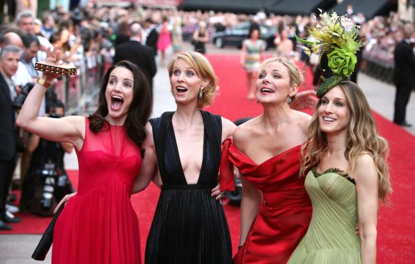 Sex and the City main cast, from left to right: Kristin Davis, Cynthia Nixon, Kim Cattrall and Sarah Jessica Parker.